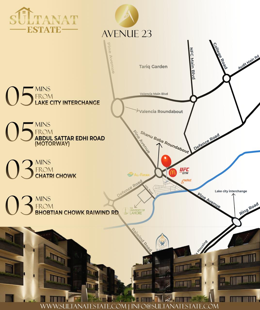 Aveneu 23 Address